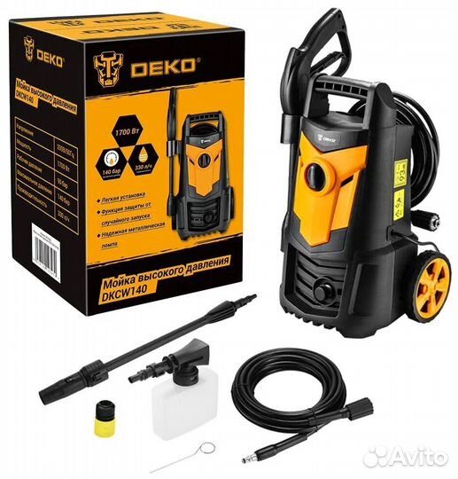 Мойка высокого давления Deko dkcw150 Pro 1800 Вт