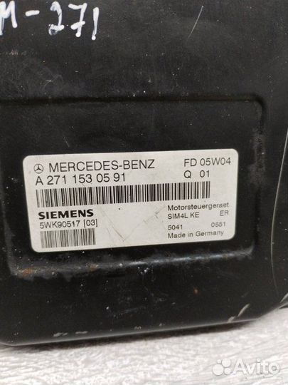 Блок управления двигателем Mercedes w 203 m 271