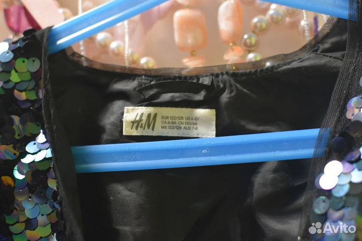Школьный кардиган с пайетками H&M 122-128