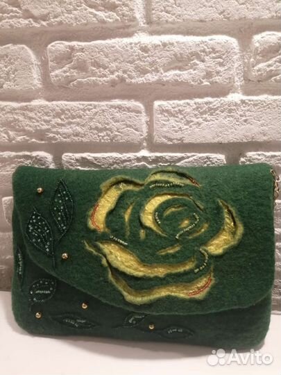 Клатч валяный