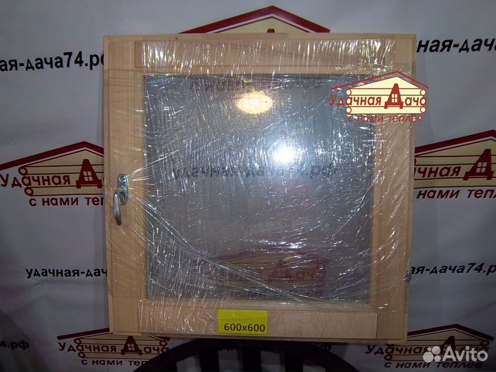 Окно для бани (600х600 мм)