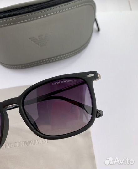 Очки emporio armani черные поляризационные