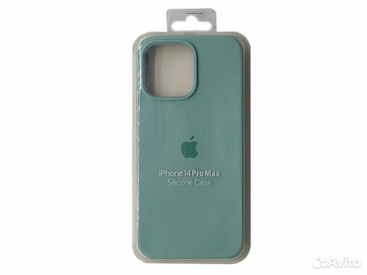 Чехол Apple iPhone14 Pro Max силикон бледно-бирюз
