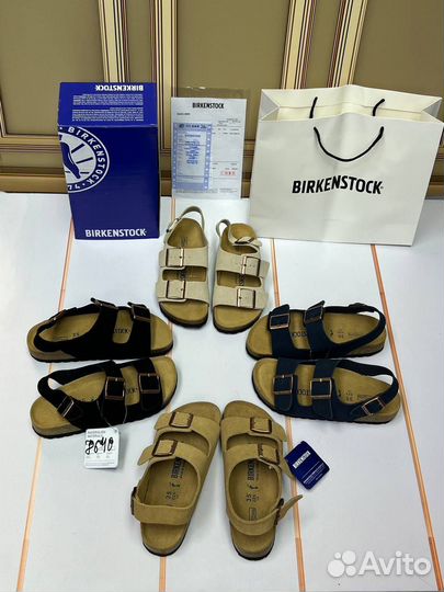 Birkenstock сандали синие р. 36-40