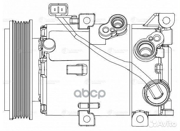 Компрессор кондиционера (запчасть) lcac0865 luzar