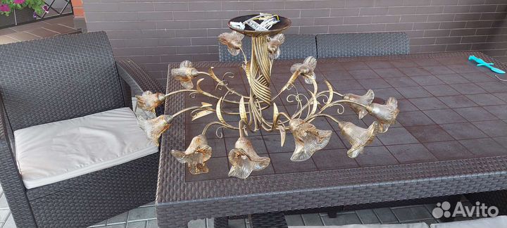 Люстра потолочная б/у Италия