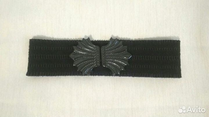 Пояс женский чёрный винтажный