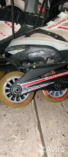 Роликовые коньки rollerblade раздвижные