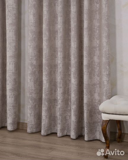Портьеры мрамор Зарина Розовый жемчуг шторы