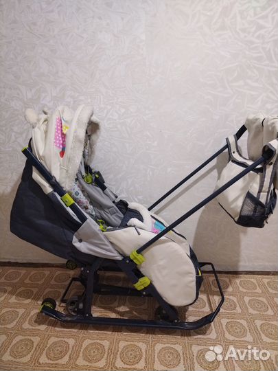 Детские санки коляска nika