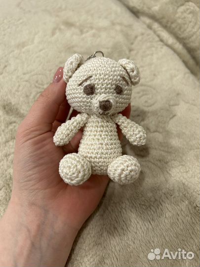 Брелок мишка-малышка Амигуруми