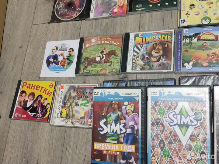 Компьютерные игры Sims,Гарри Поттер,Король лев т.д