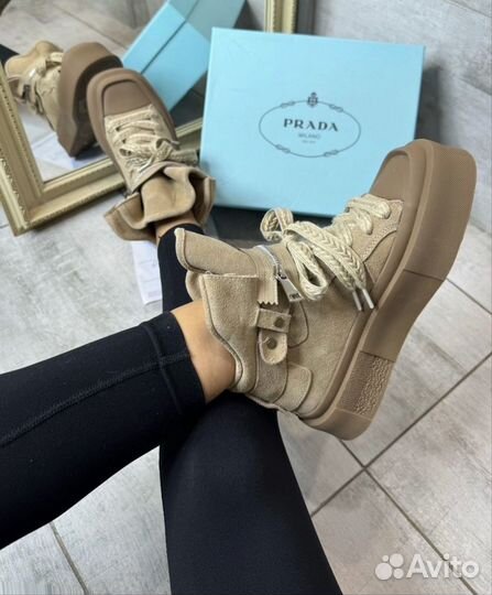 Кеды кроссовки Prada