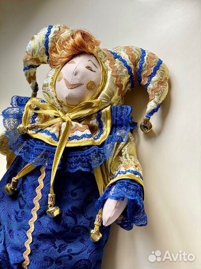 Игрушка Шут Клоун ручной работы