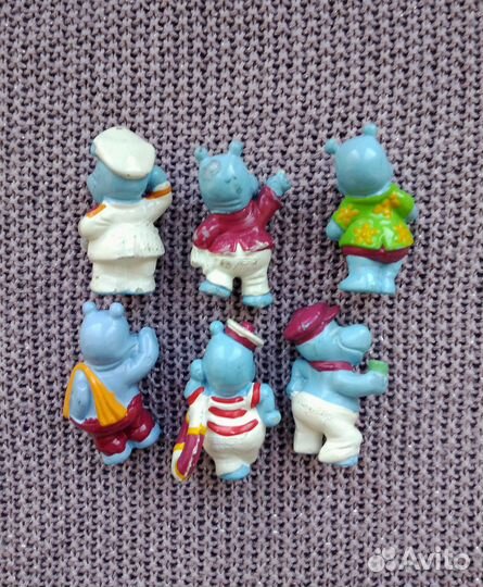 Киндер сюрприз бегемоты палубные и фитнес 92-93 г