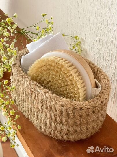 Корзинка из джута