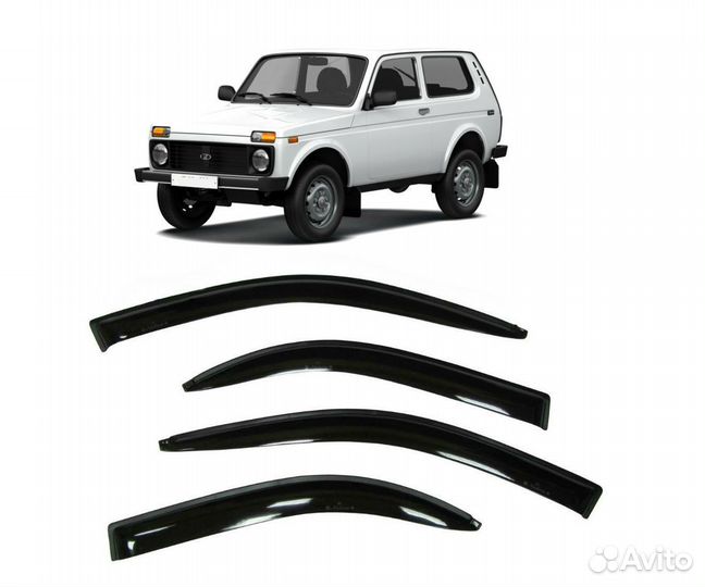 Ветровики ваз Нива 2131 5 дверей Дефлекторы