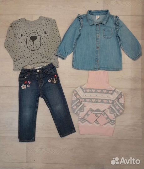 Пакет одежды на девочку 86-92