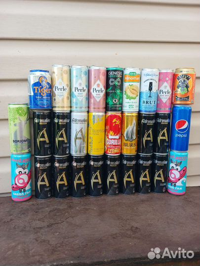 Банки от энергетиков, пива и других напитков