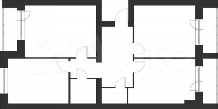 3-к. квартира, 89,6 м², 1/5 эт.
