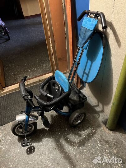 Детский велосипед с родительской ручкой