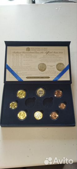 Различные монеты евро