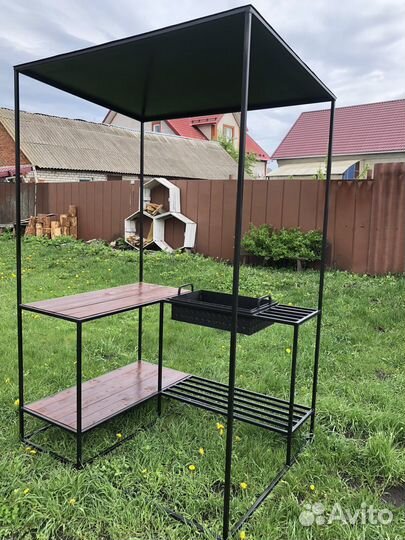 Мангал с крышей