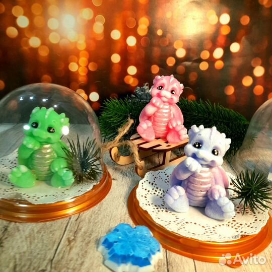 Мыло ручной работы. Дракончик Новый год