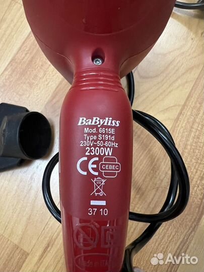 Фен Babyliss 6615Е на запчасти