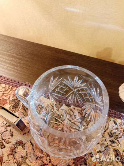 Кружка пивная для напитков хрустальная