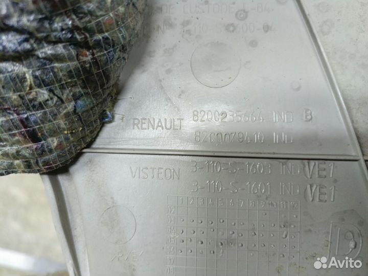 Обшивка задней правой стойки Renault Megane 2