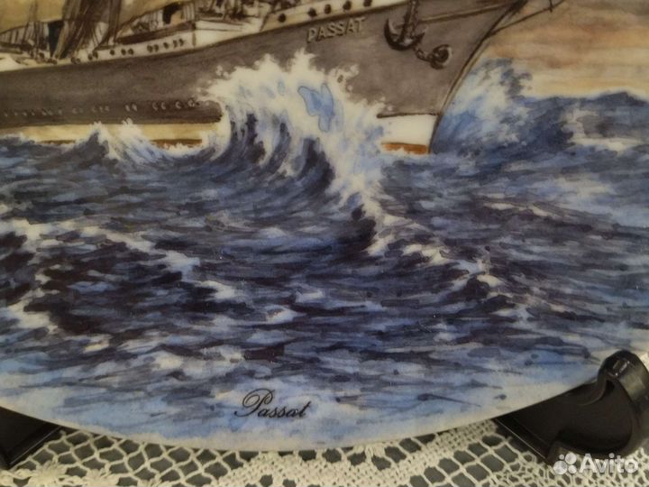 Тарелка Море Парусник Германия Kaiser