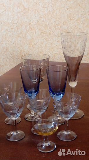Фужеры рюмки стекло СССР