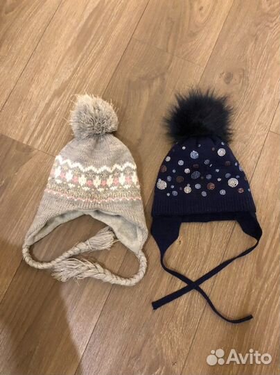 Детские шапки зима для девочек на 3-5 лет