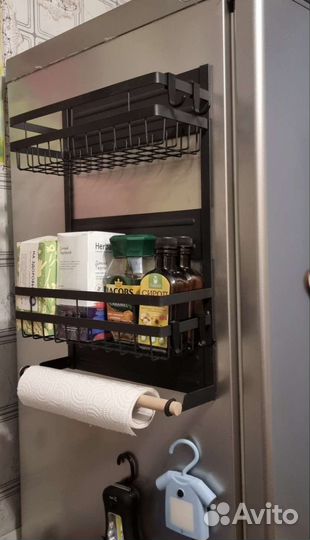 Полка магнитная на холодильник органайзер