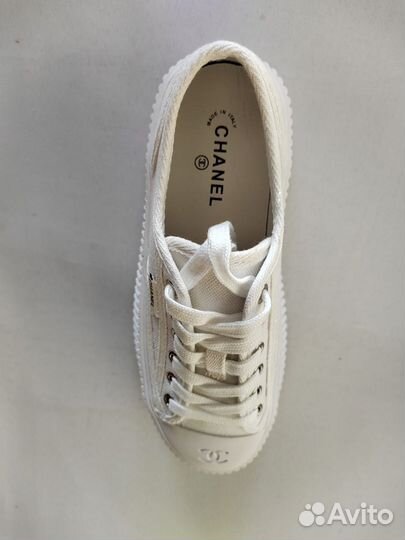 Chanel кеды женские сетчатые белые