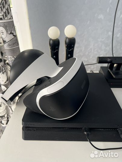 Игровая приставка sony playstation 4 slim + VR