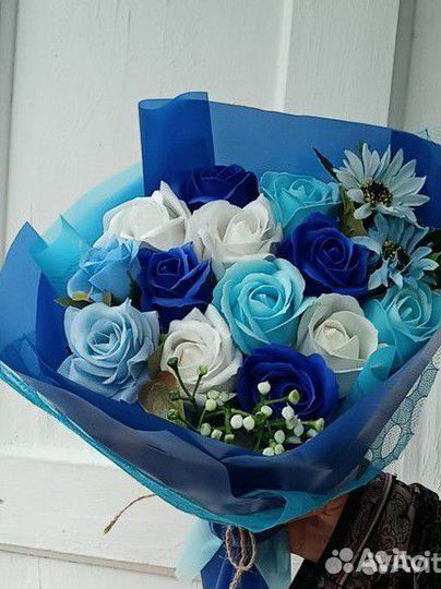 Букеты из мыльных роз