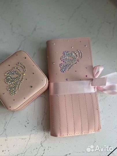 Набор кистей для макияжа с кристаллами на подарок