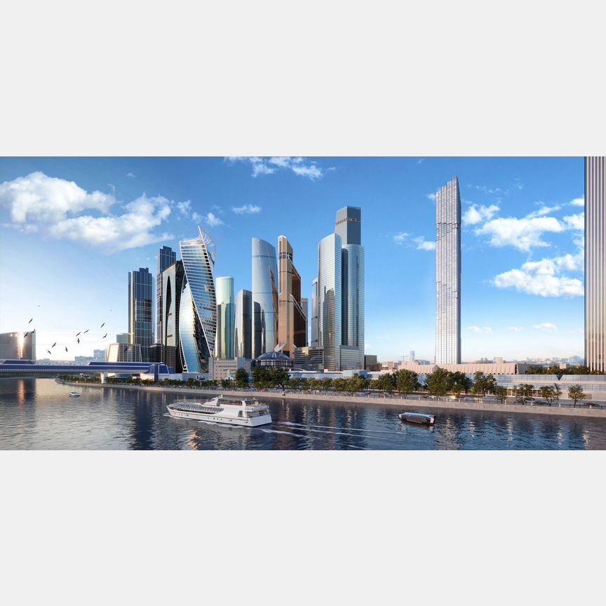 1-к. квартира, 54,4 м², 21/85 эт.