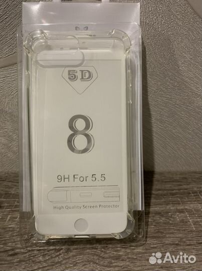 Защитное стекло iPhone 8 plus