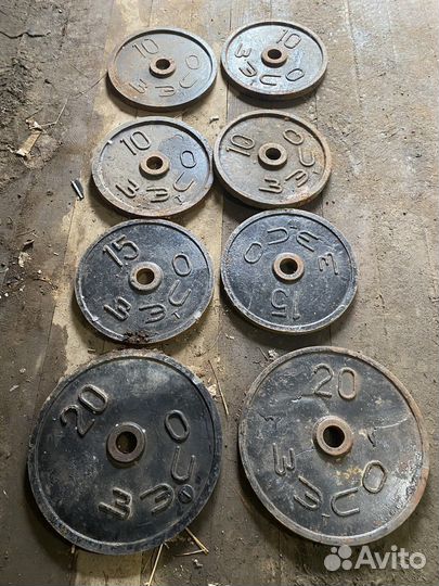 Гриф олимпийский ссср, блины