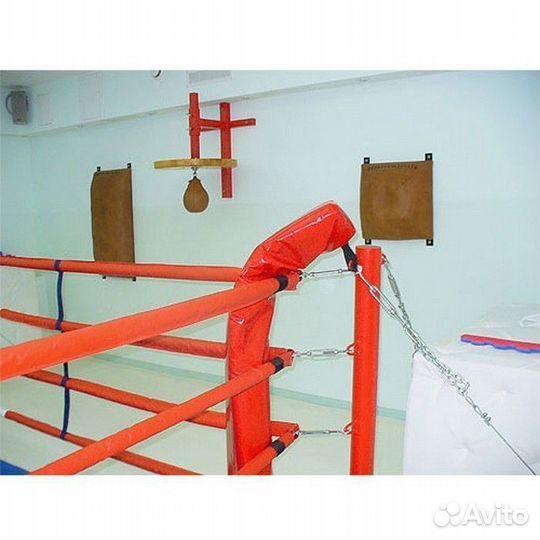 Ринг боксёрский на растяжках 5х5 м, боевая зона 4х4 м, монтажная площадка 8х8 м Pioner A12558