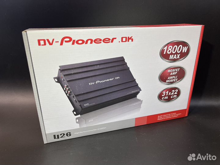Усилитель Pioneer 1800w 4 канала