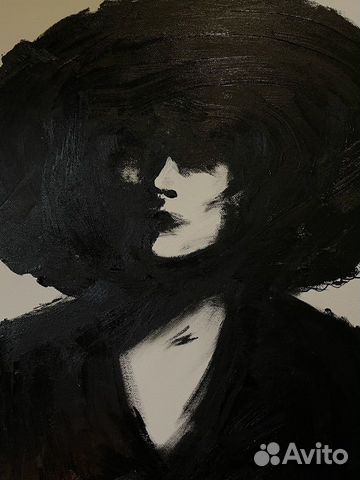 Картина маслом на холсте большая с подрамником