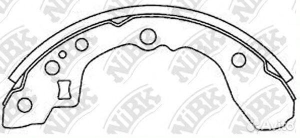 Колодки тормозные задние барабанные