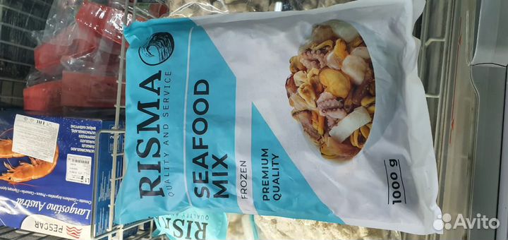 Морской коктейль рыба морепродукты 1 кг