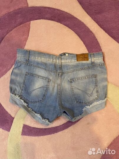 Шорты белые, джинсовые, голубые 42 44