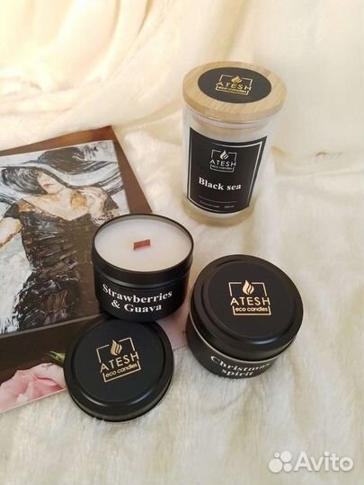 Восковые ароматические свечи