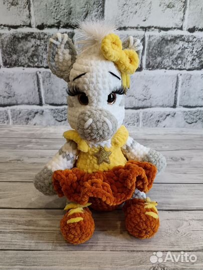 Мягкая игрушка ручная работа Зеброчка
